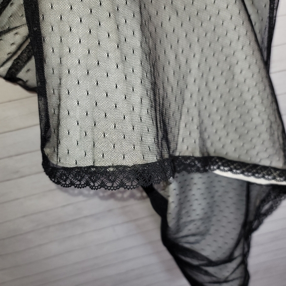 WHITE HOUSE BLACK MARKET STRAPLESS BLACK LACE OVERLAY MINI DRESS, SZ 6 - Picture 6 of 14